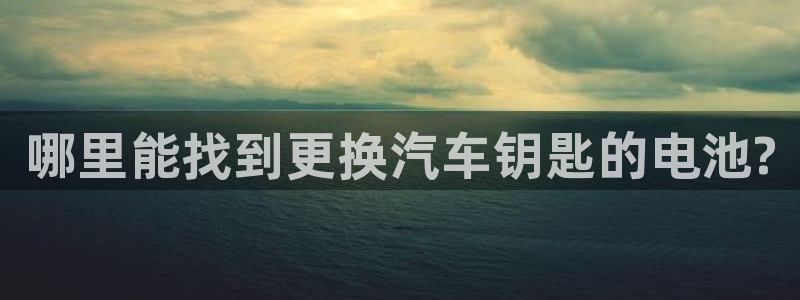 优发国际官网手：哪里能找到更换汽车钥匙的电池?