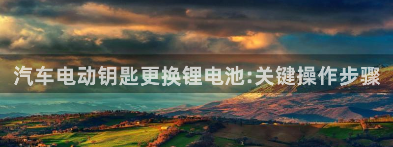 优发国际官网首页：汽车电动钥匙更换锂电池:关键操作步骤