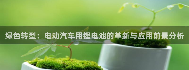 优发国际首页首页y6：绿色转型：电动汽车